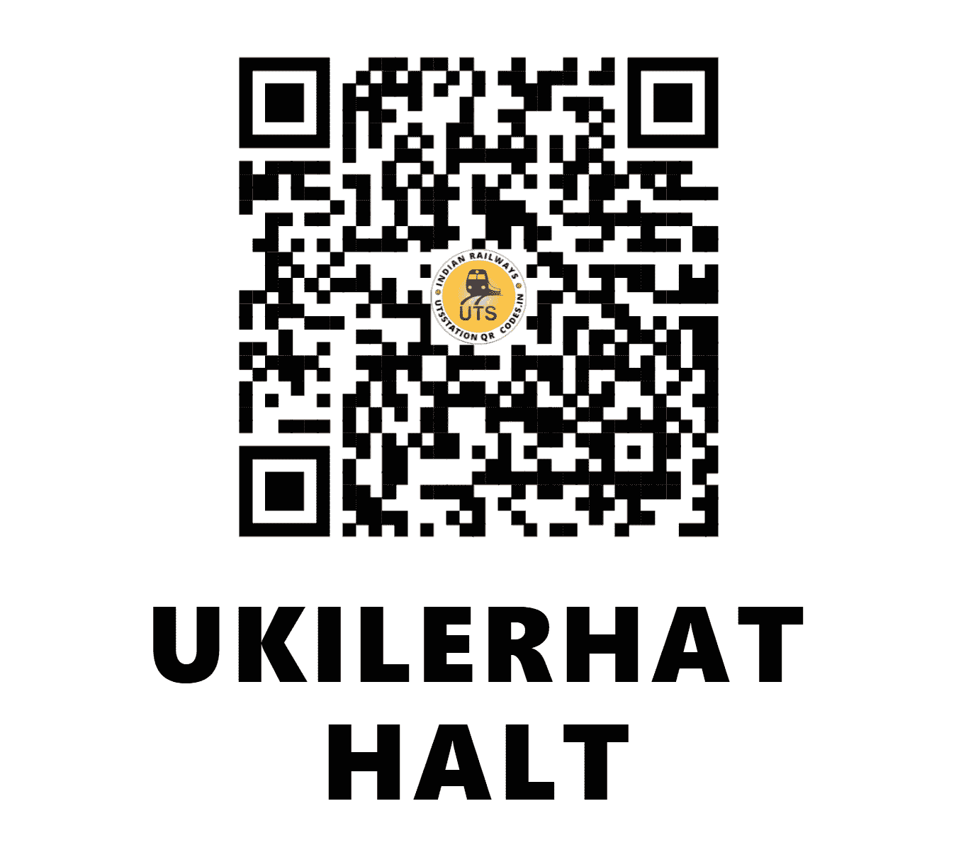 UTS QR Code for UKILERHAT HALT - UKLR - ER (WEST BENGAL)